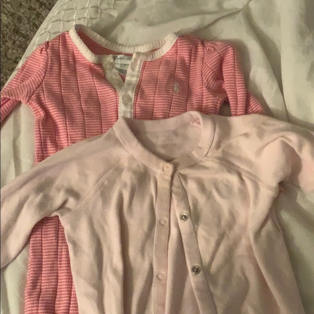 2 Ralph Lauren footies